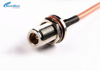 RG316 RF Coaxial Cable Assembly N Female Bulkhead Connector SMA Male Right Angle