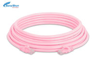 UTP Cat 5 Network Patch Cord Pink RJ45 LAN PVC LSZH Outer Jacket Fire Protection