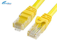 Yellow Ethernet Network Patch Cable , Internet Ethernet Patch Cable Wiring