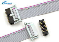 40pF/M Capacity IDC Ribbon Cable 2.54mm Picth Connector 16Pin 2500V Spark Test
