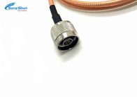 LAN System RF Microwave Cables , SMA Male Right Angle Plug RF Connection Cable