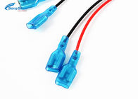 Stable Custom Cable Assemblies 6.35 X 0.81mm Terminal 22AWG for Automotive Equipment