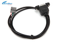 2.54mm USB Extension Cable 5 Pin Connector Molded Hood Easy Screw - In Installation