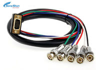 Video Surveillance VGA D SUB Cable 15pin VGA RGBHV 5xBNC Male Medical Equipment
