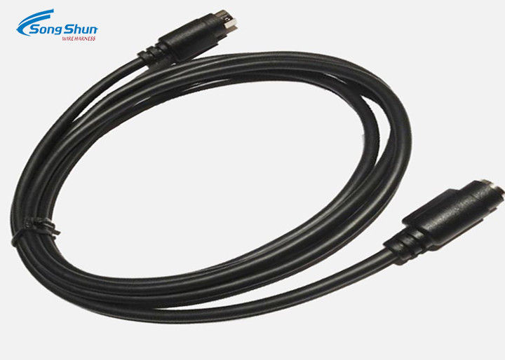 Electronic Power Cord Cable 9Pin Mini Din Male Connector Stable OEM Accepted