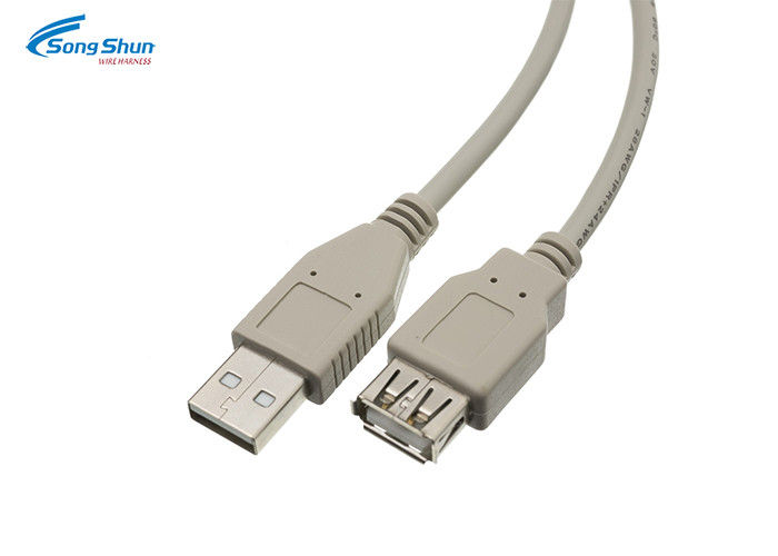 Data Sync USB Extension Cable 2.0 Extender Cord 4.5mm 1000mm Customized Length