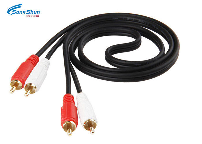 Two RCA Audio Cable Wire , Converter Video AV Audio Cable Extension Cord