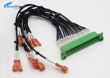 Bare Copper Faston Cable Wire Harness 3.81mm Terminal Blocks 6.35x0.81mm