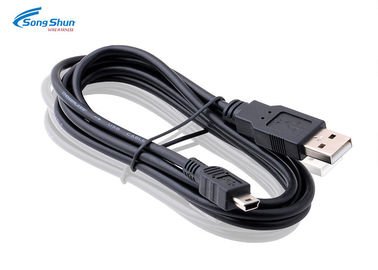 4.0mm Braided Mini USB Extension Cord , Data Transfer High Speed USB Cable